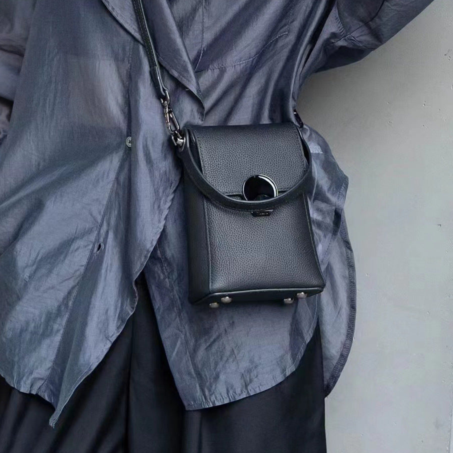 Genuine Leather Mobile Phone Crossbody Bag
