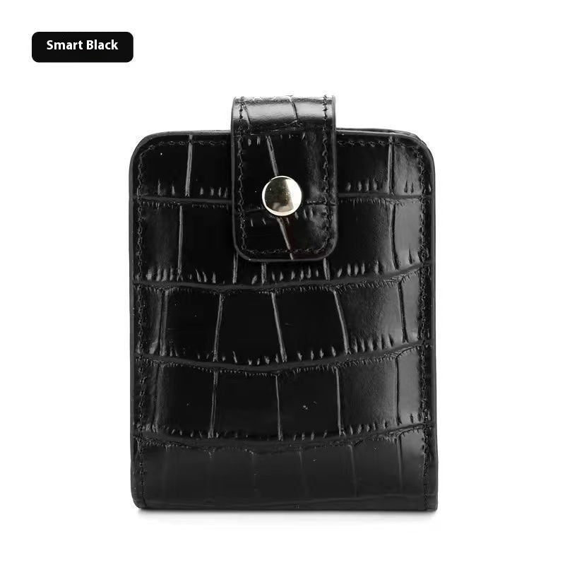 Pattern Fashion Model With Mirror Portable Portable Cosmetic Bag