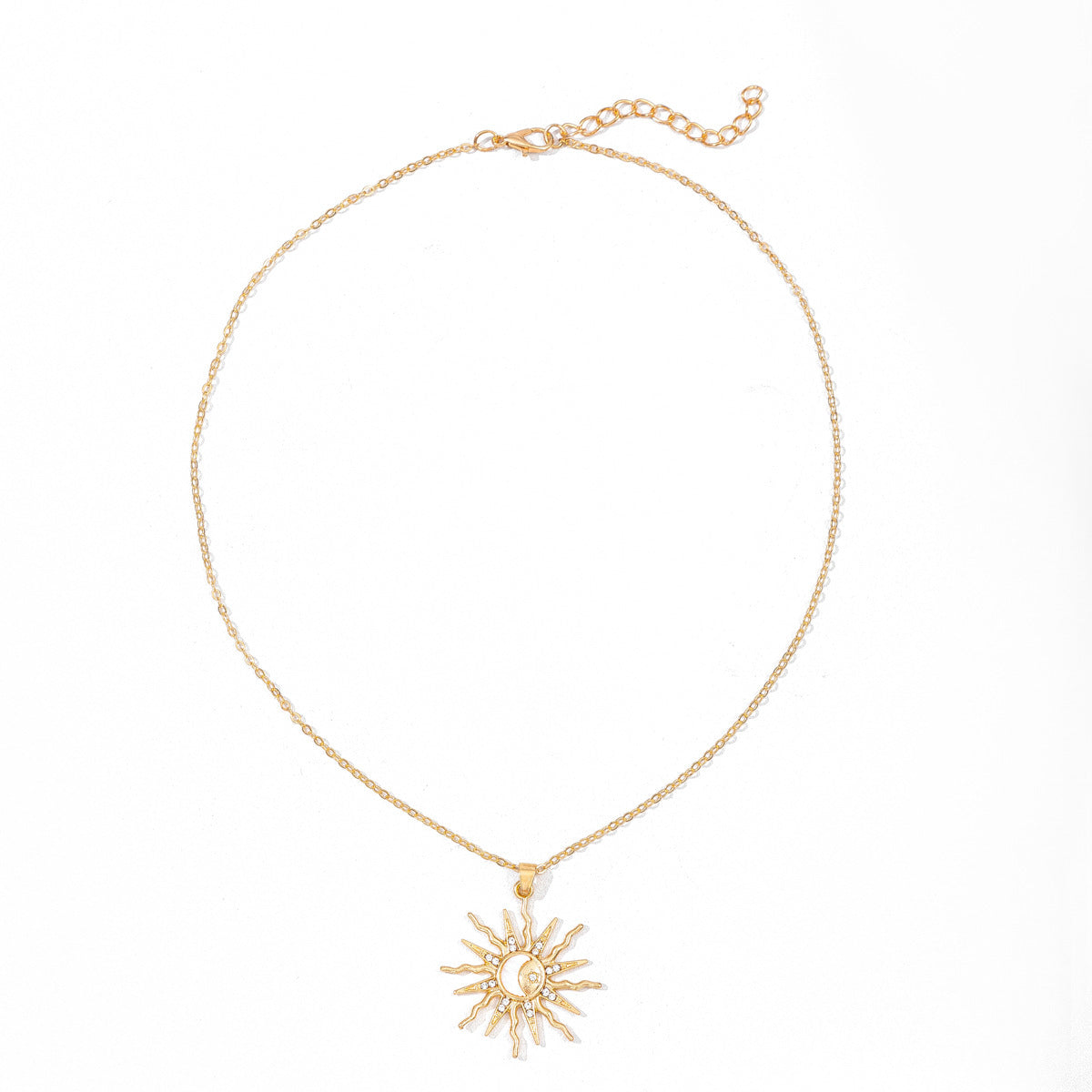 Alloy Moon Pendant Niche Sun Necklace