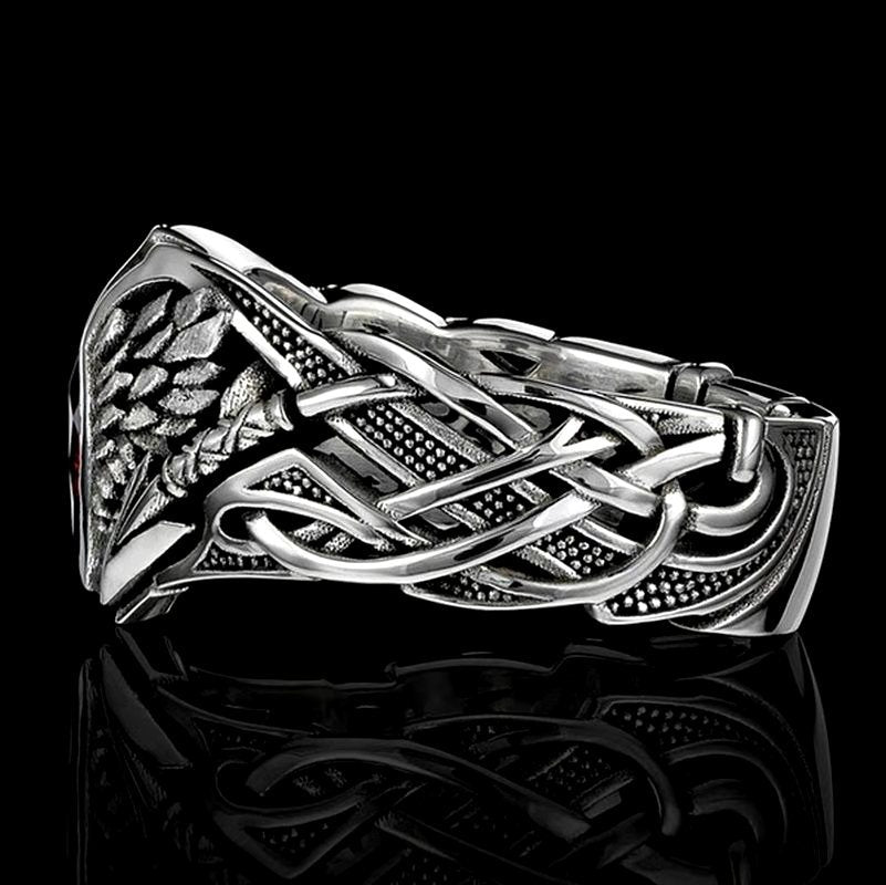 Retro Jacinth Horse Eye Ring