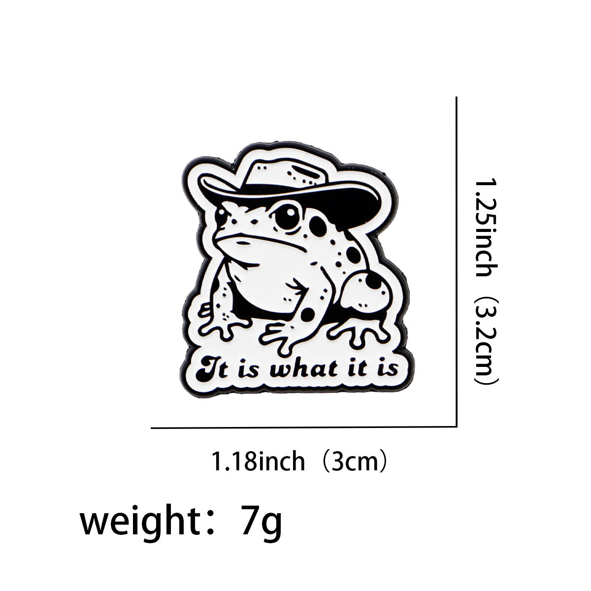 Brooch Cartoon Golden M Badge