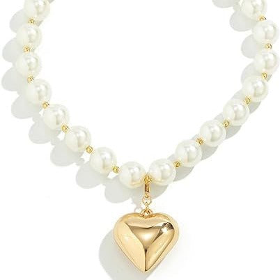 Exaggerated Big Round Bead Punk Short Necklace