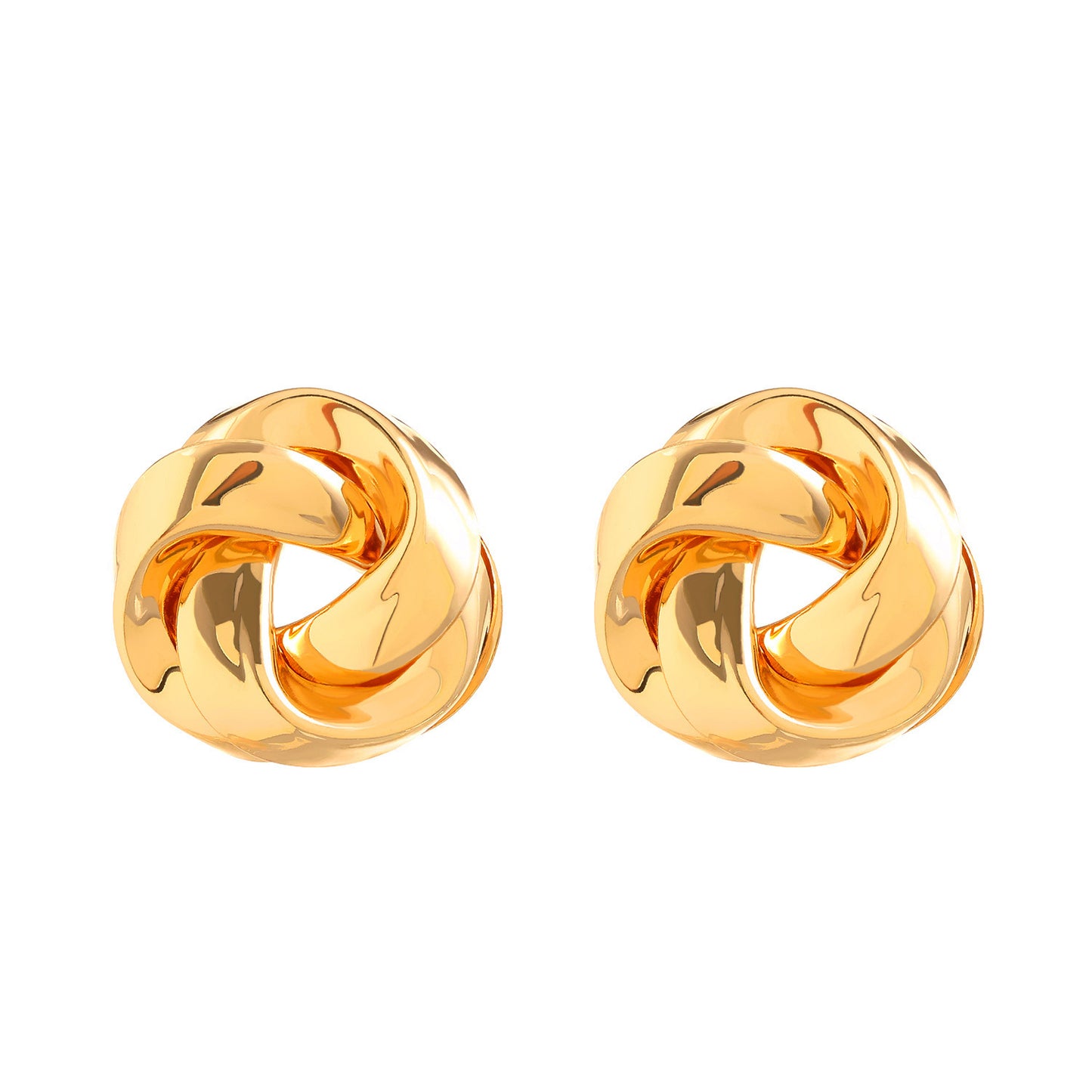 All-match Twisted Alloy Stud Earrings