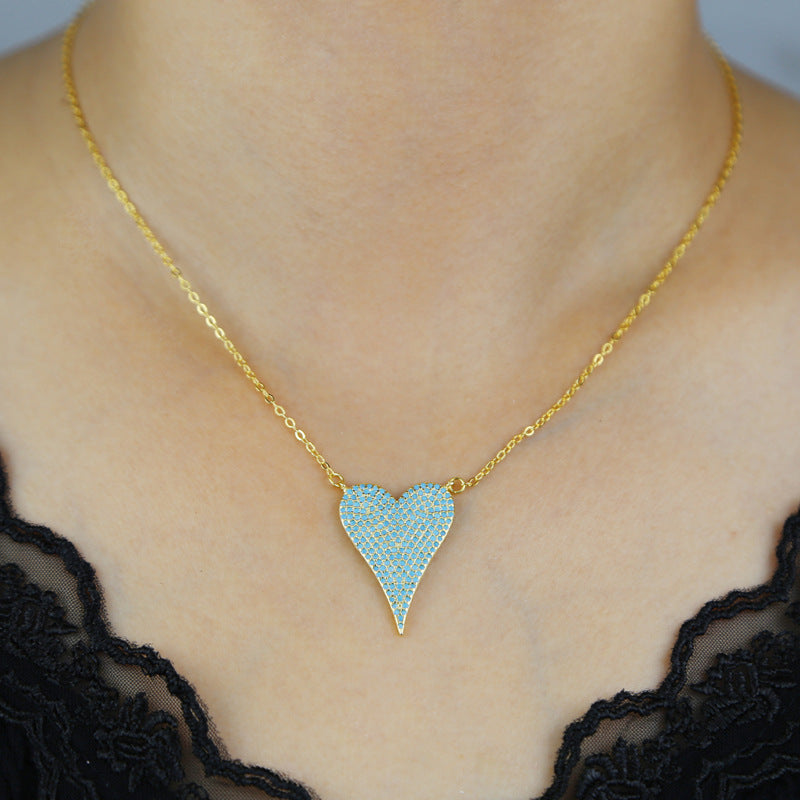 Sterling Silver Heart Temperamental Necklace