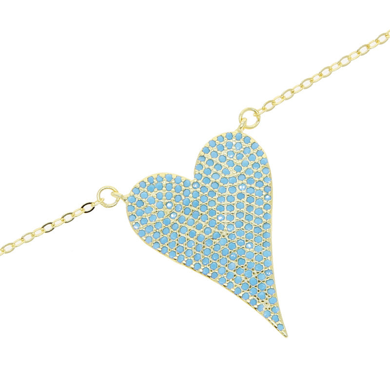 Sterling Silver Heart Temperamental Necklace