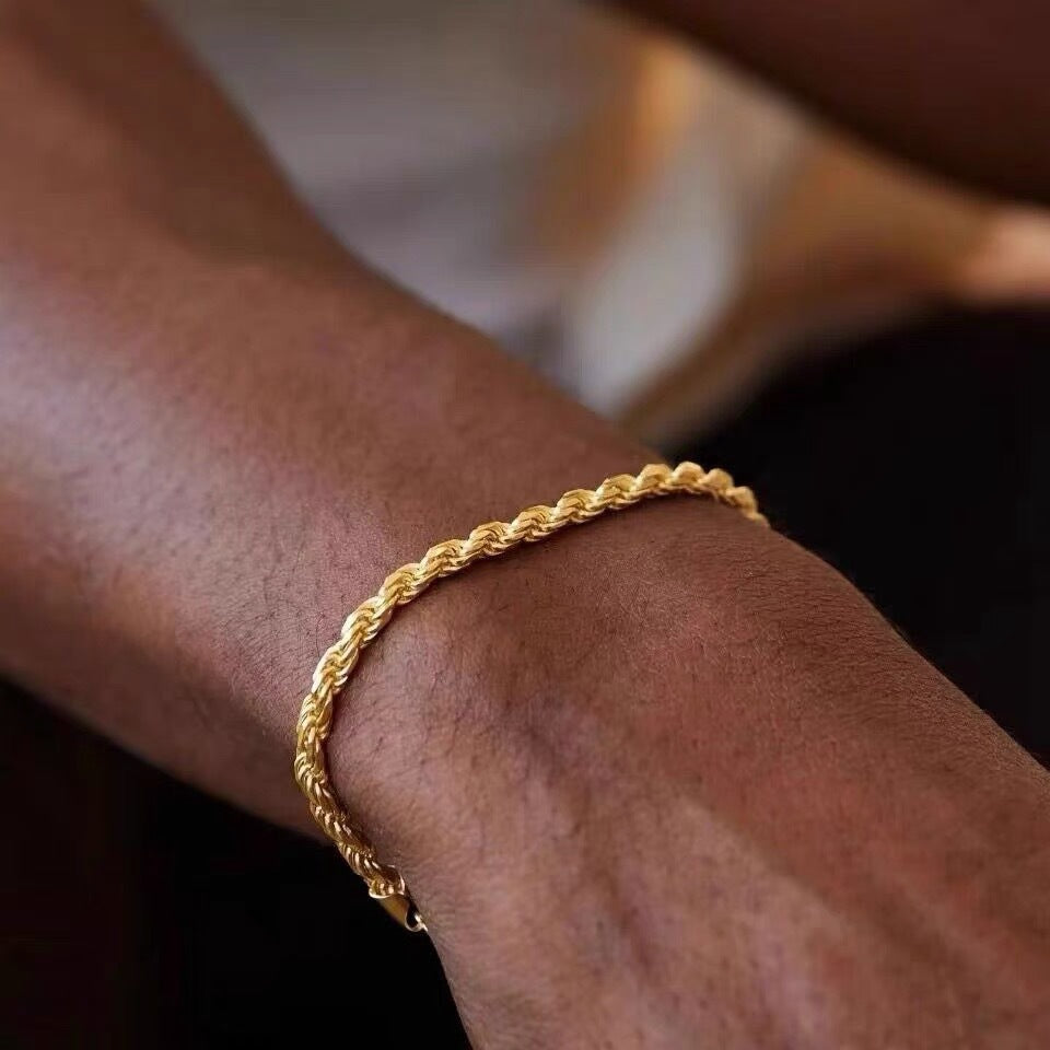 Male And Female Personality Simple Twist Bracelet