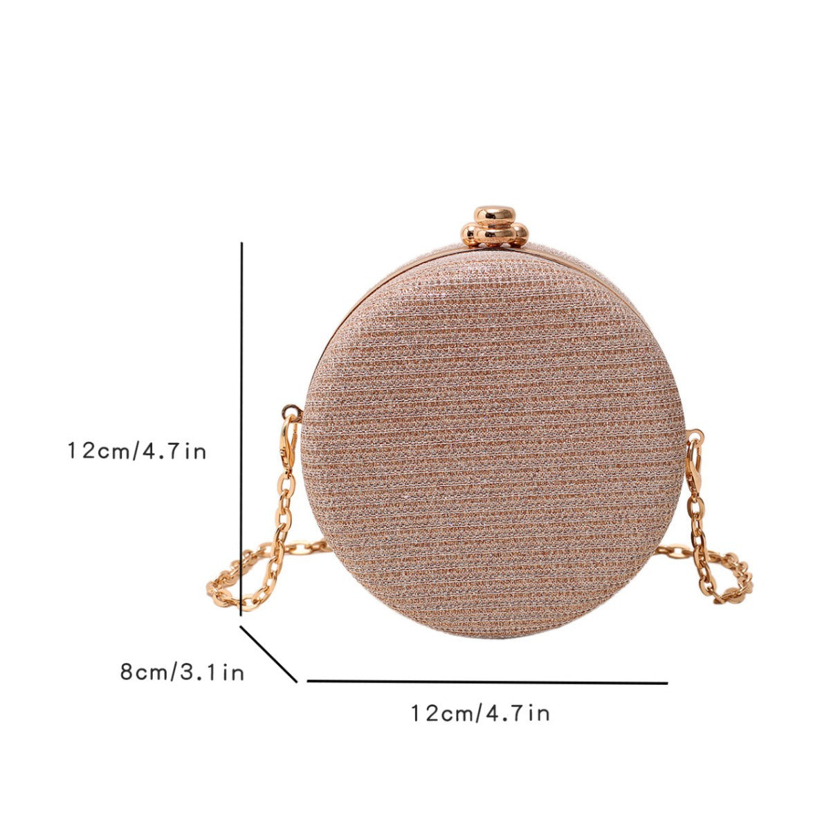 Women's Fashion Rhinestone-encrusted Chain Shoulder Messenger Bag