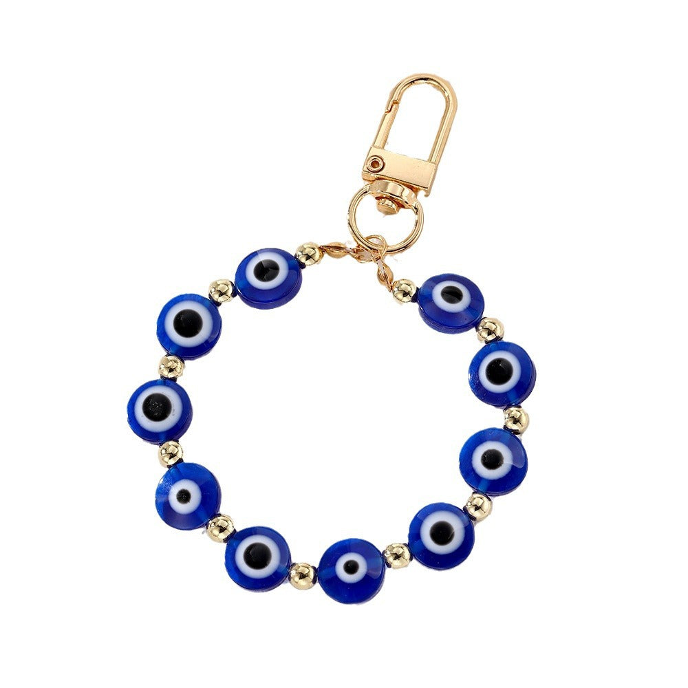 Retro Ethnic Style Beads String Keychain Pendant
