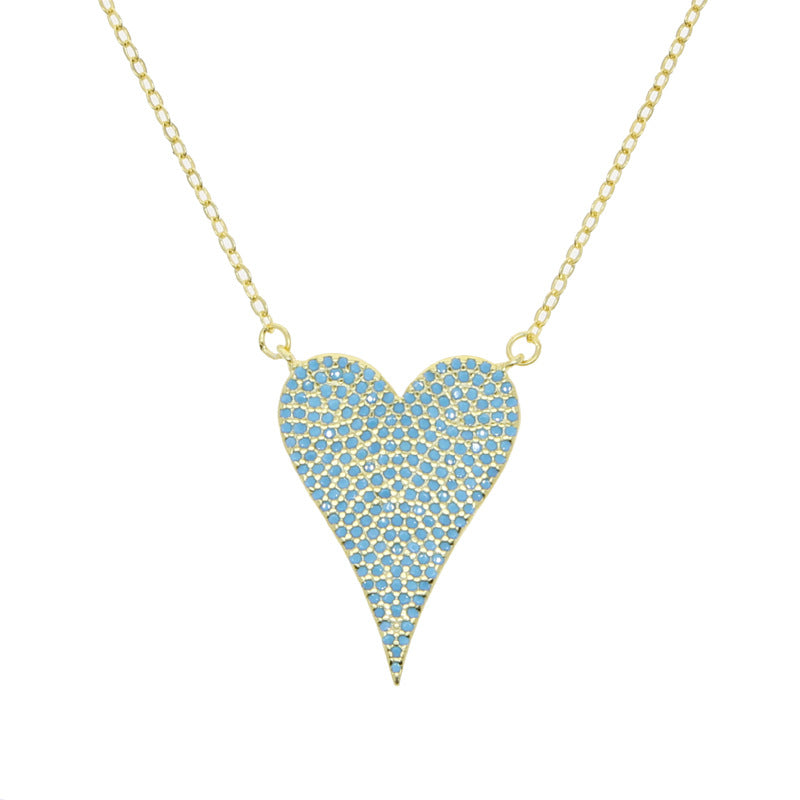 Sterling Silver Heart Temperamental Necklace