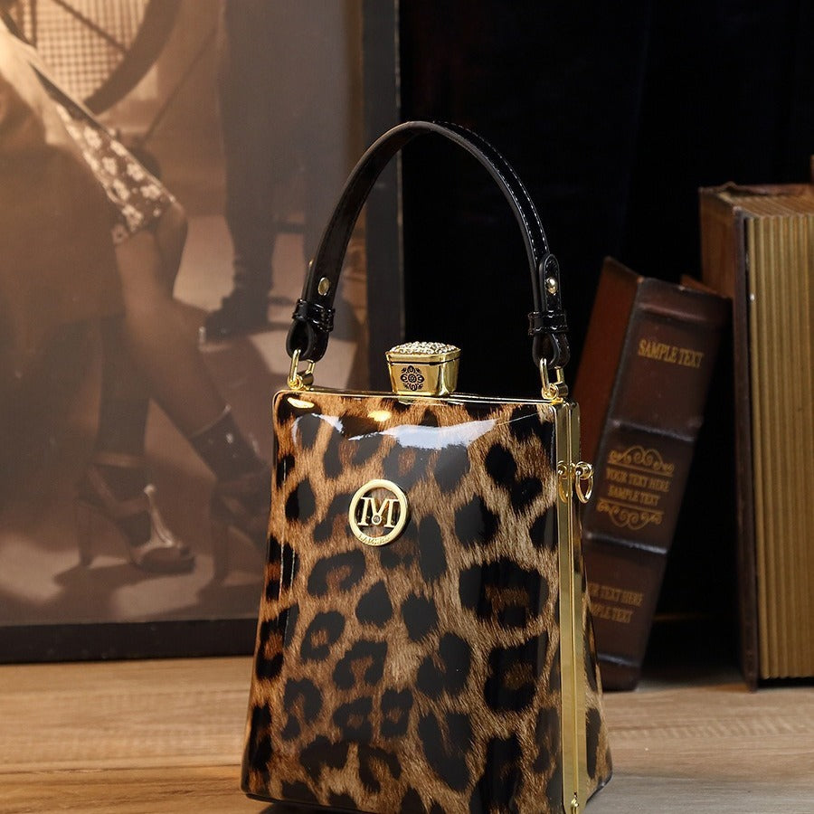 Patent Leather Glossy One Shoulder Can Be Crossbody Bag