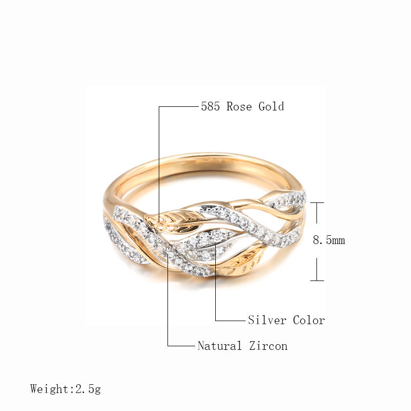 Socialite Temperament Copper Plating Ring