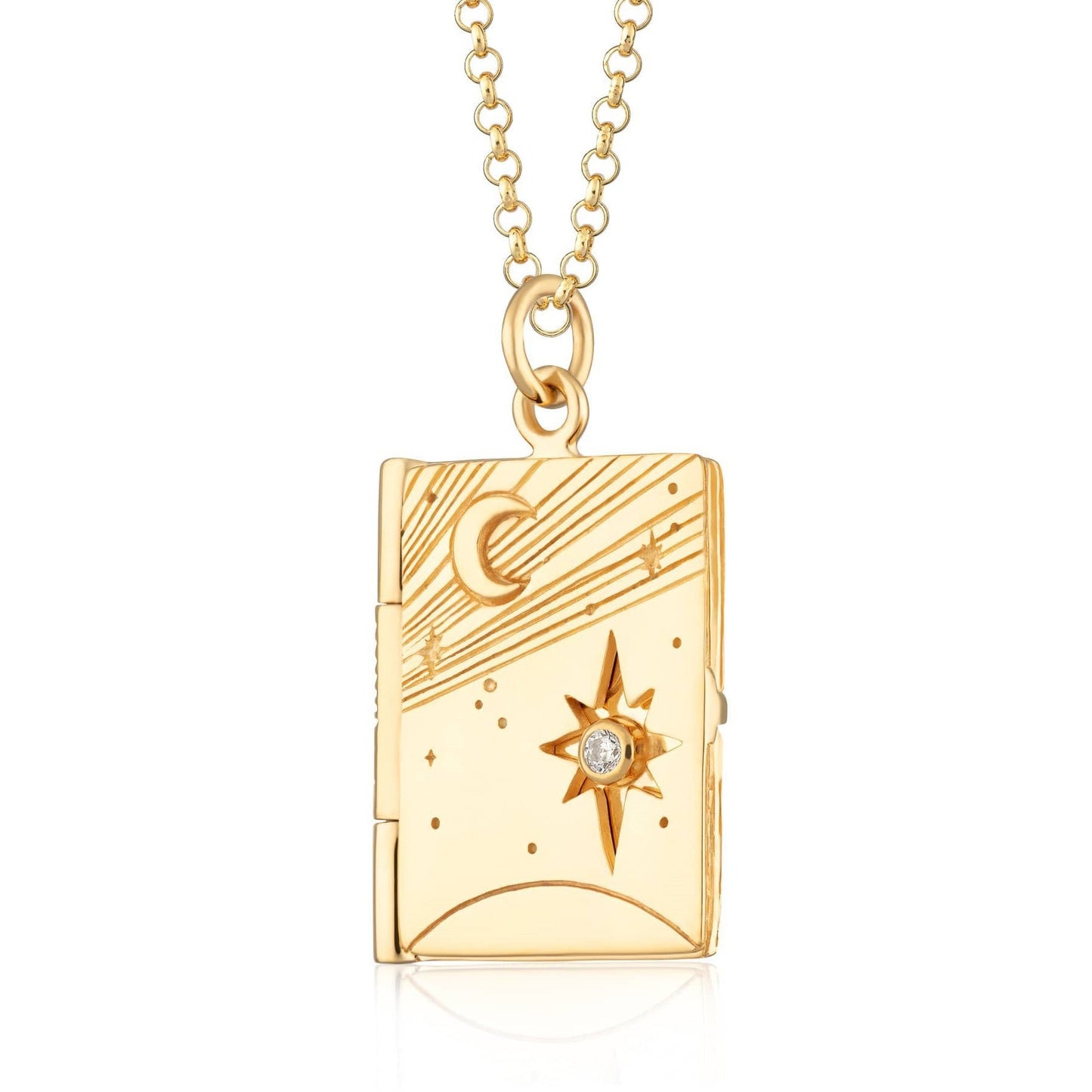 Retro Detachable Butterfly Shell Photo Frame Necklace