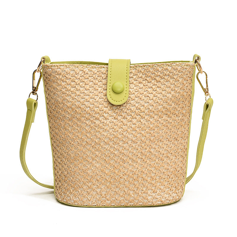 New Color Contrast Patchwork Fashion Messenger Bag For Women