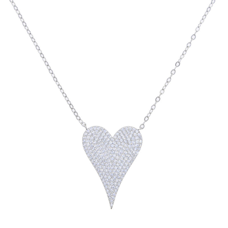 Sterling Silver Heart Temperamental Necklace