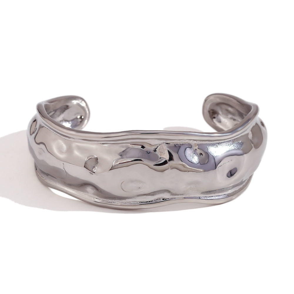 Simple Stainless Steel 18K Gold Plated Bracelet