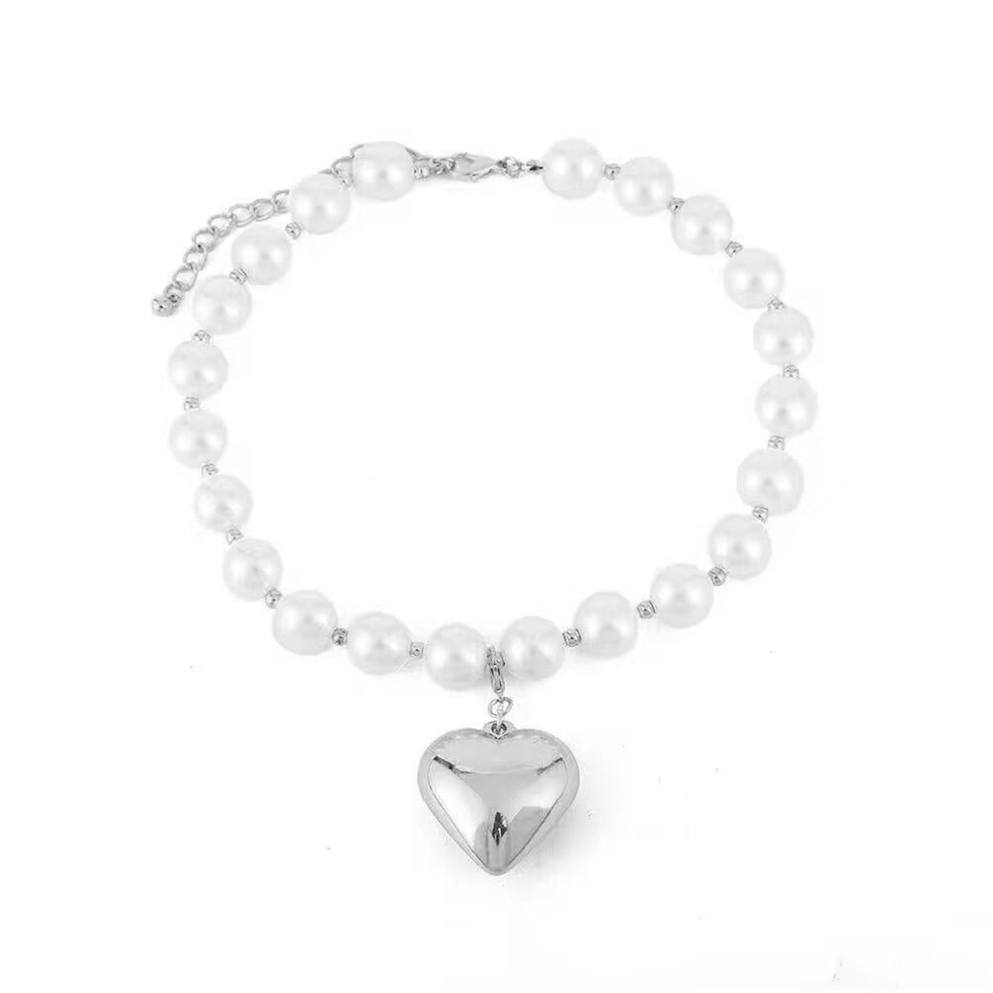 Exaggerated Big Round Bead Punk Short Necklace