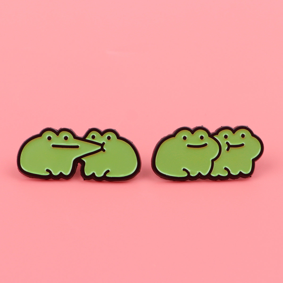 Frog Cartoon Creative Brooch Badge Clothing Backpack Ornament