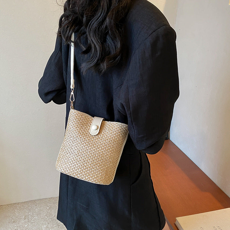 New Color Contrast Patchwork Fashion Messenger Bag For Women