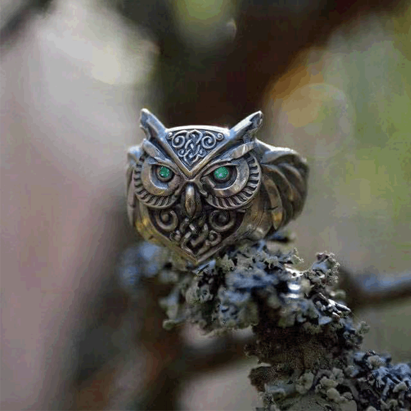 New Vintage Animal Owl Ring