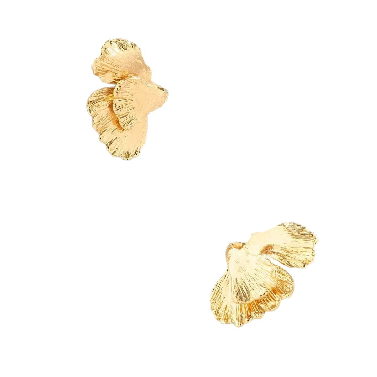 New Metal Flower Earrings For Women