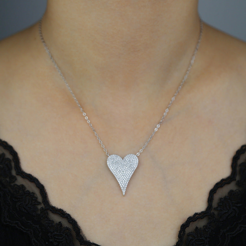 Sterling Silver Heart Temperamental Necklace