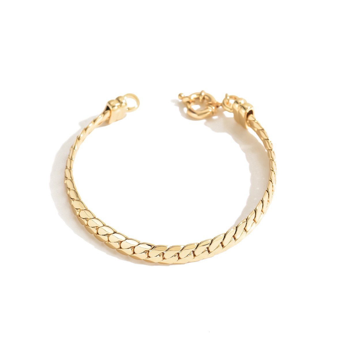 Classic Gold-Plated Chain Bracelet Minimalist Style For Everyday Elegance
