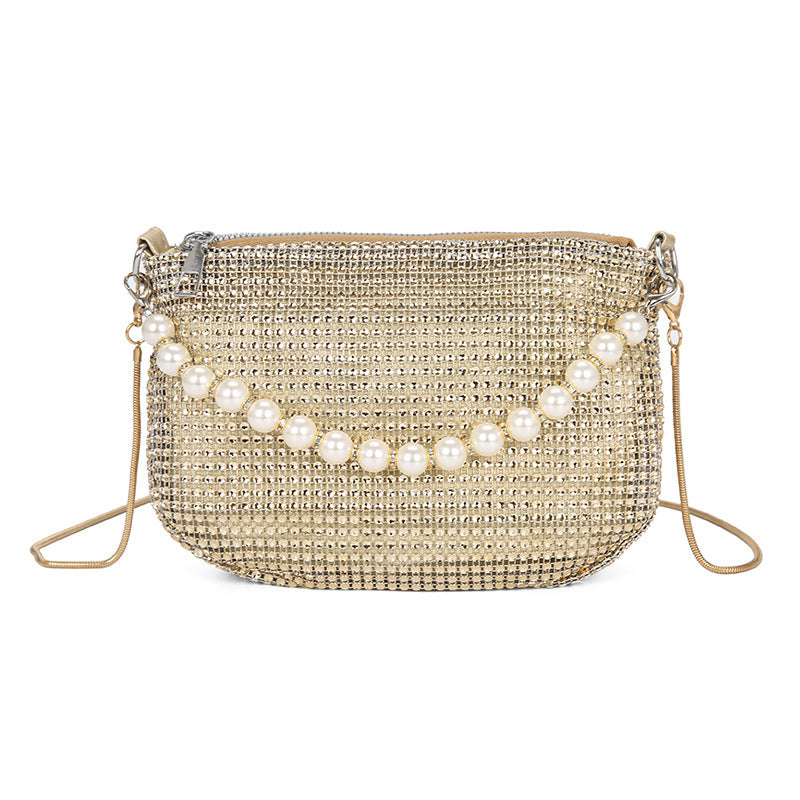 Pearl Special Imitation Diamond Handbag