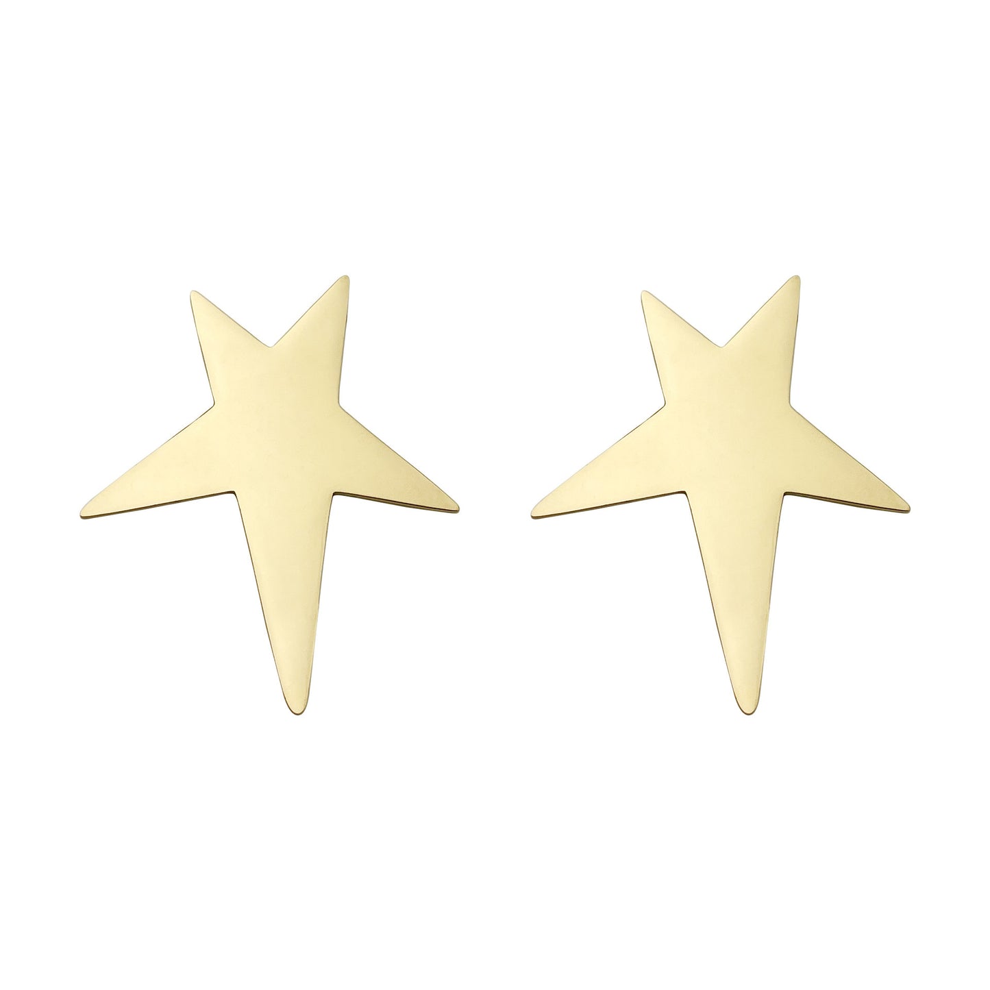 Stainless Steel 14K Gold Plated Earrings