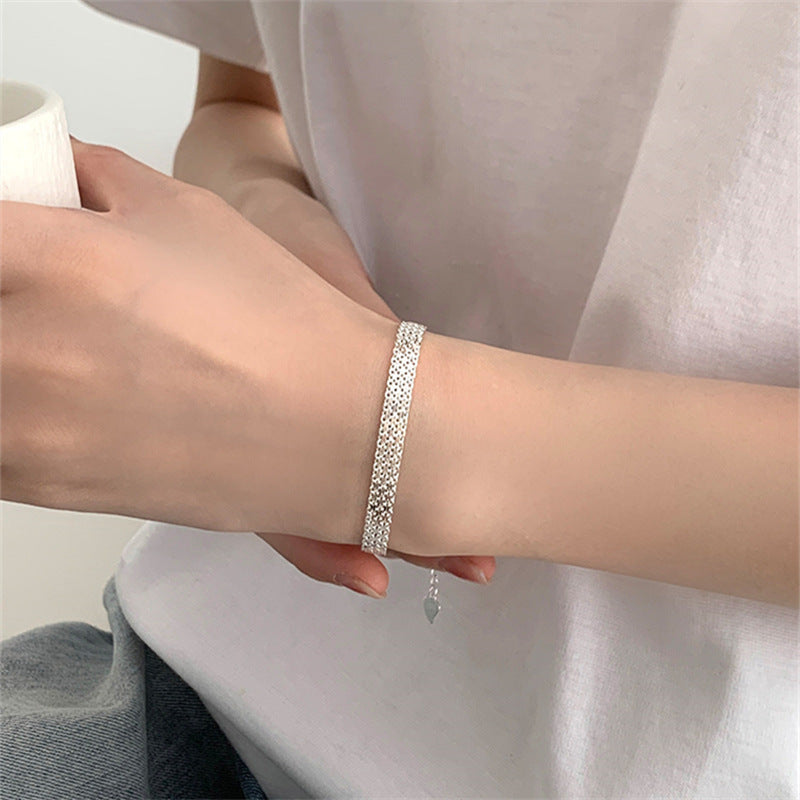 Women's 925 Sterling Silver Vintage Weave Bracelet