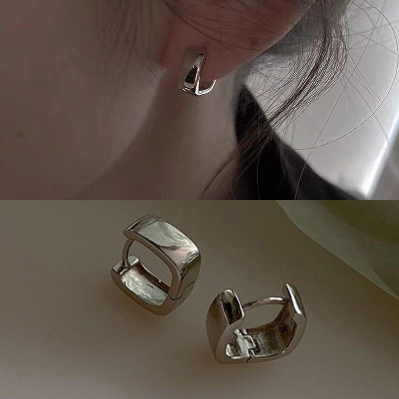 New Niche Design Simple Geometric U-shaped Earrings