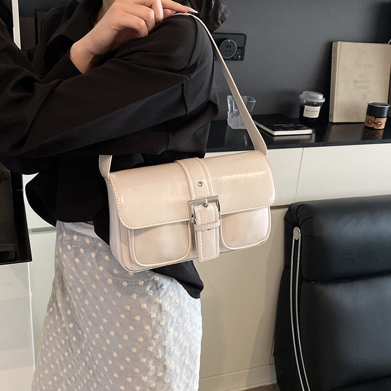 Simple Design Women's Shoulder Handbag