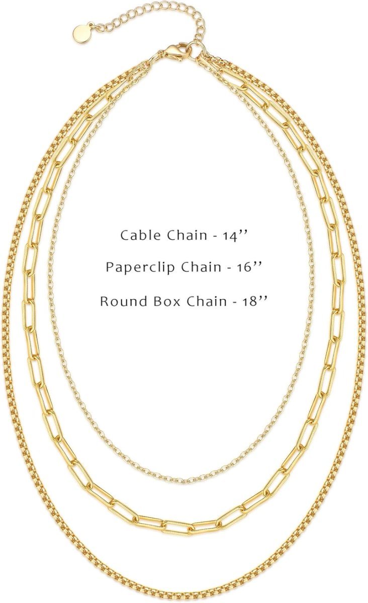 Sterling Silver Plated Layered Necklaces