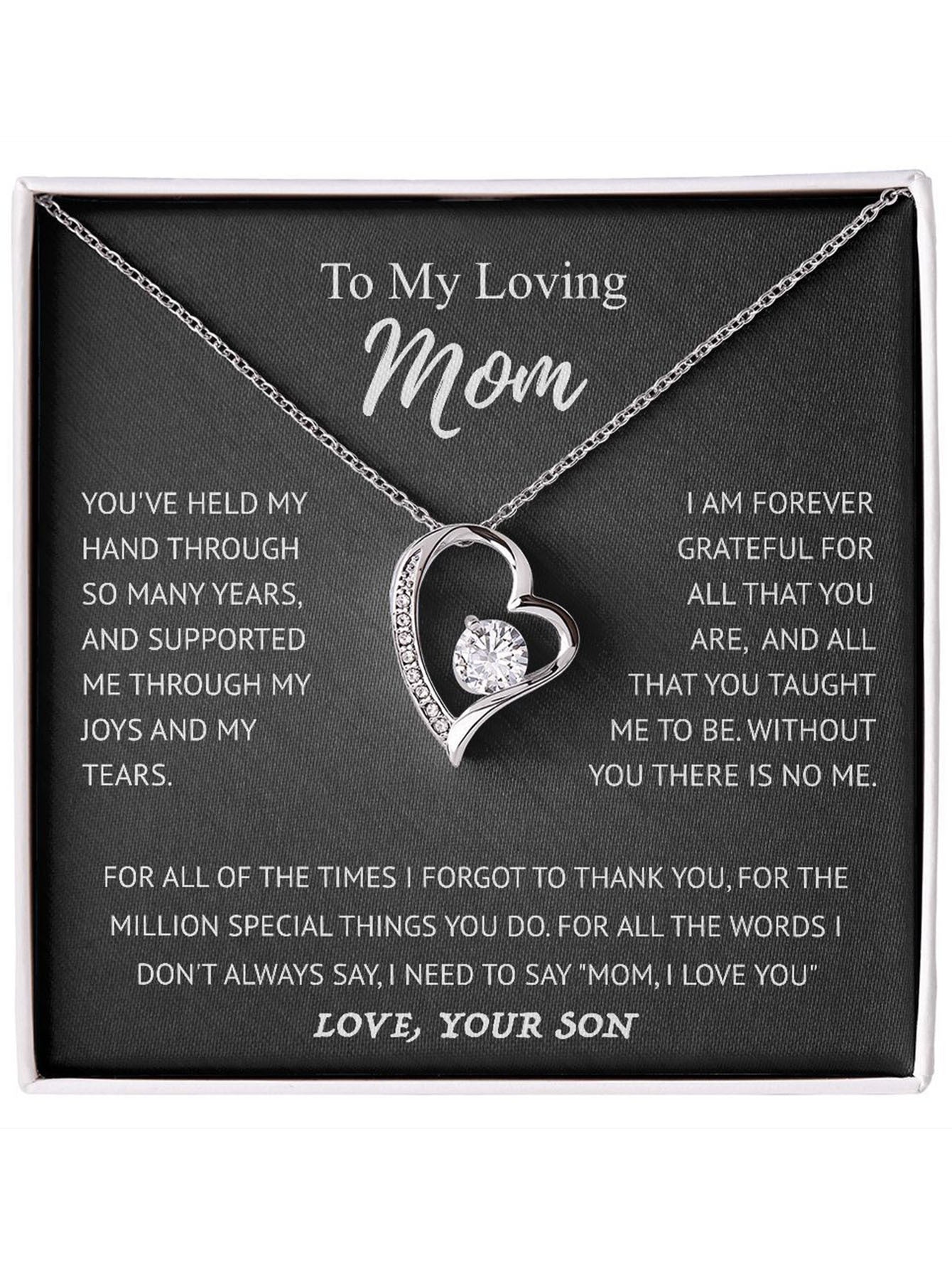Hollow Jeweled Love Necklace