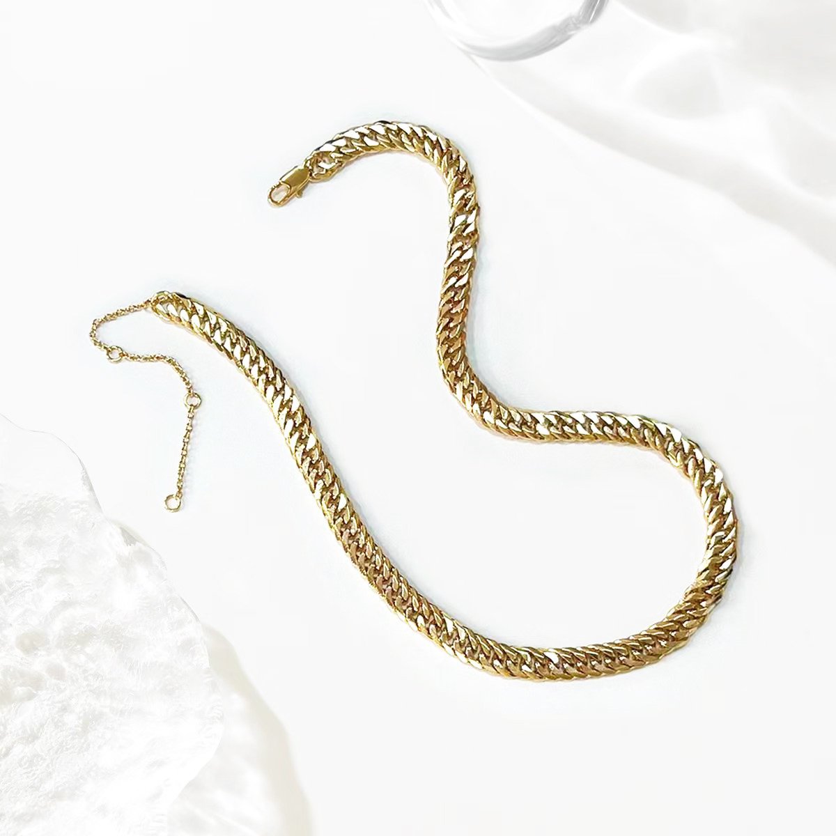 5mm Cuban Chain Men's Necklace Shiny 18 Inch