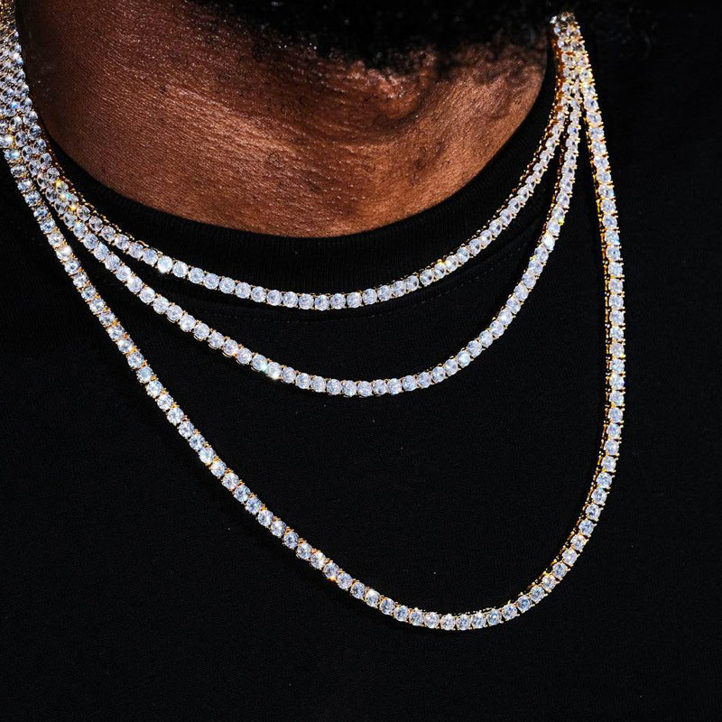 3mm Zircon Tennis Chain Necklace