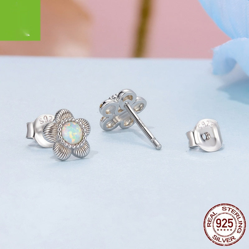Sterling Silver Does Not Fade Small Flower Ear Studs