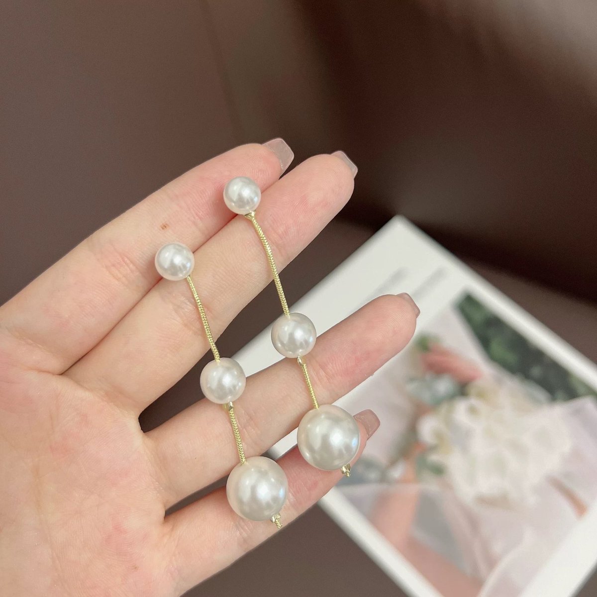 Elegant Pearl Stud Earrings