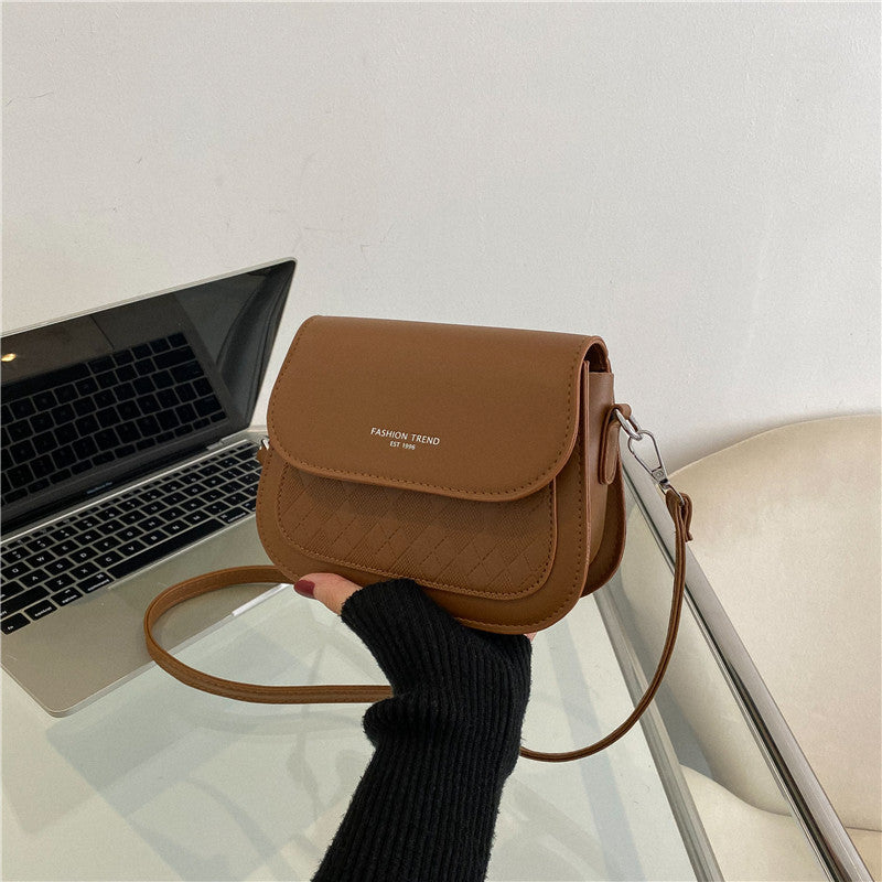 Simple Solid Color Underarm Small Square Bag