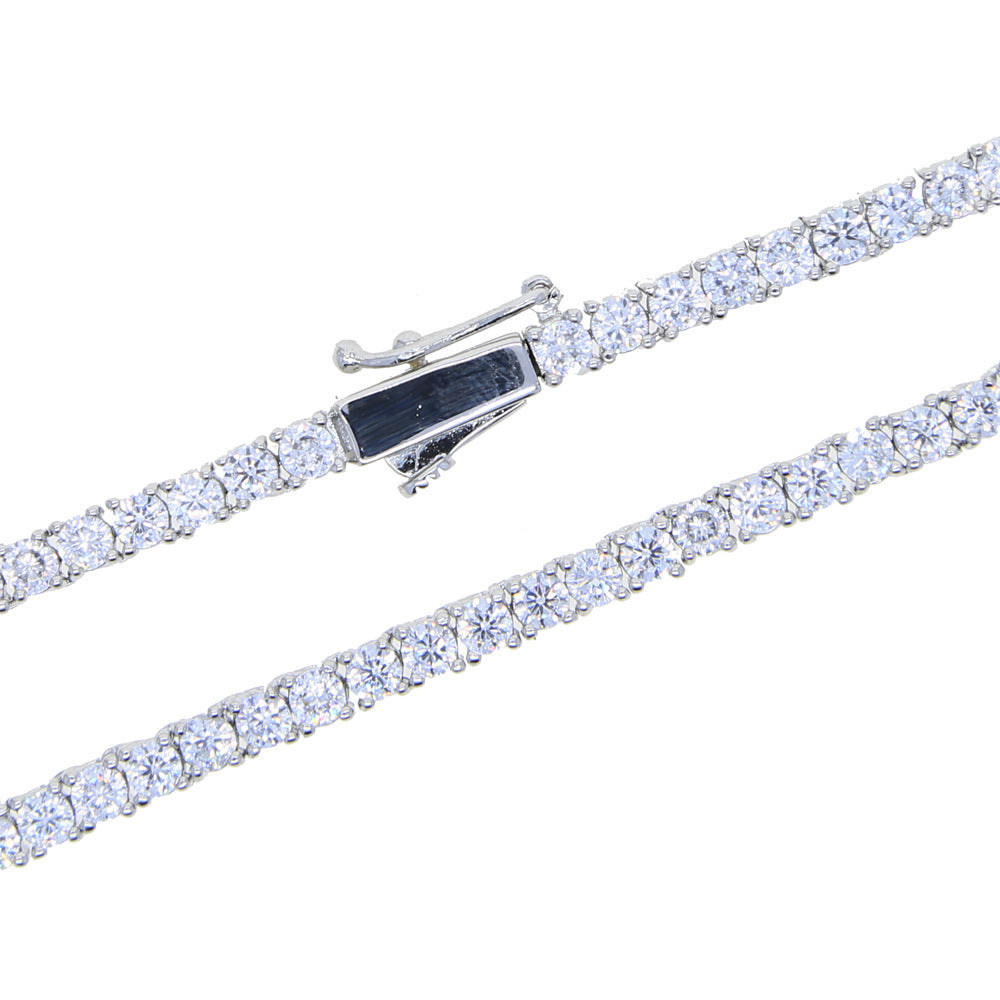 3mm Zircon Tennis Chain Necklace