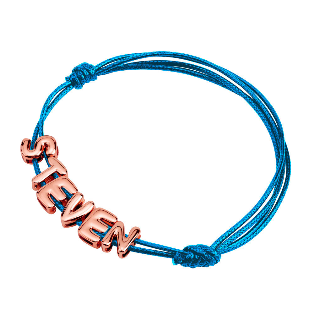 Letter Stretchable Bracelet 26 English Combination Wax Rope Bracelet