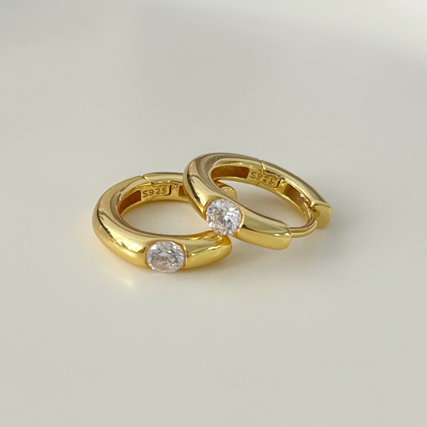 Sterling Silver Zircon Ear Clip Women