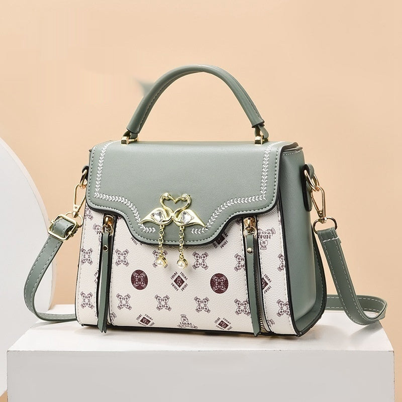 Fashion Printed Women's Portable Shoulder Small Square Bag