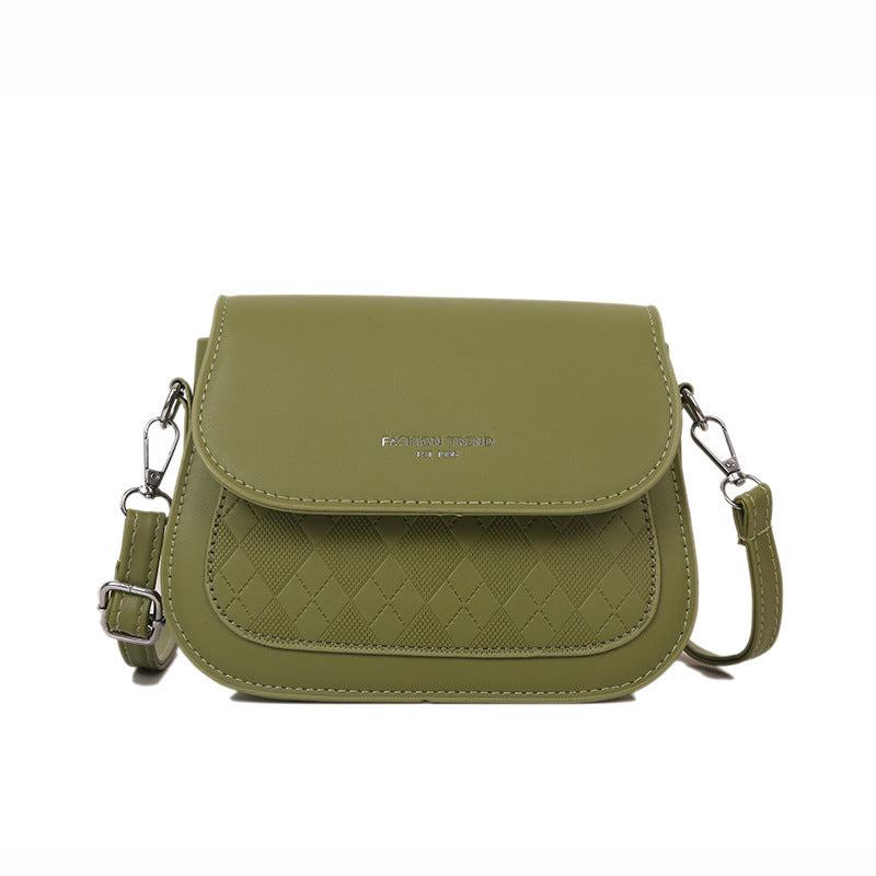 Simple Solid Color Underarm Small Square Bag