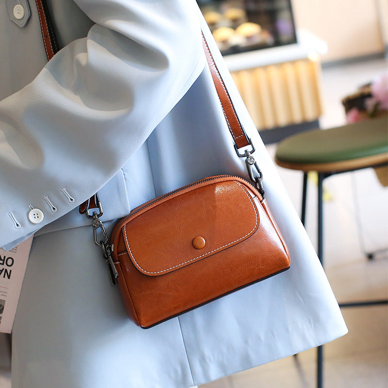 Genuine Leather Women's Shoulder Messenger Bag