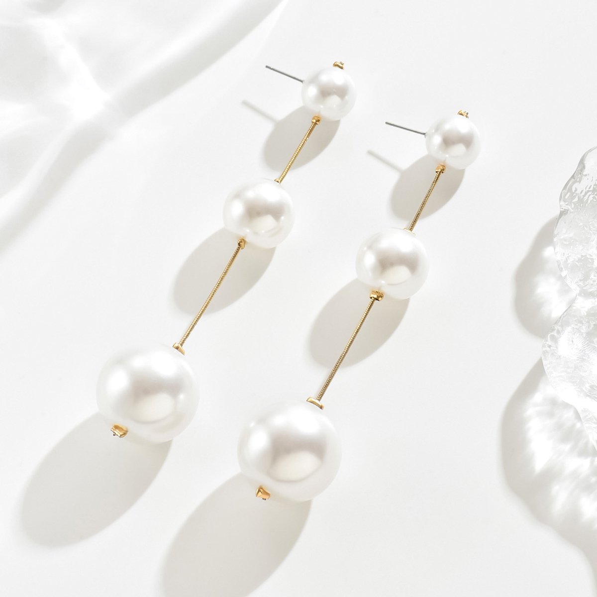 Elegant Pearl Stud Earrings