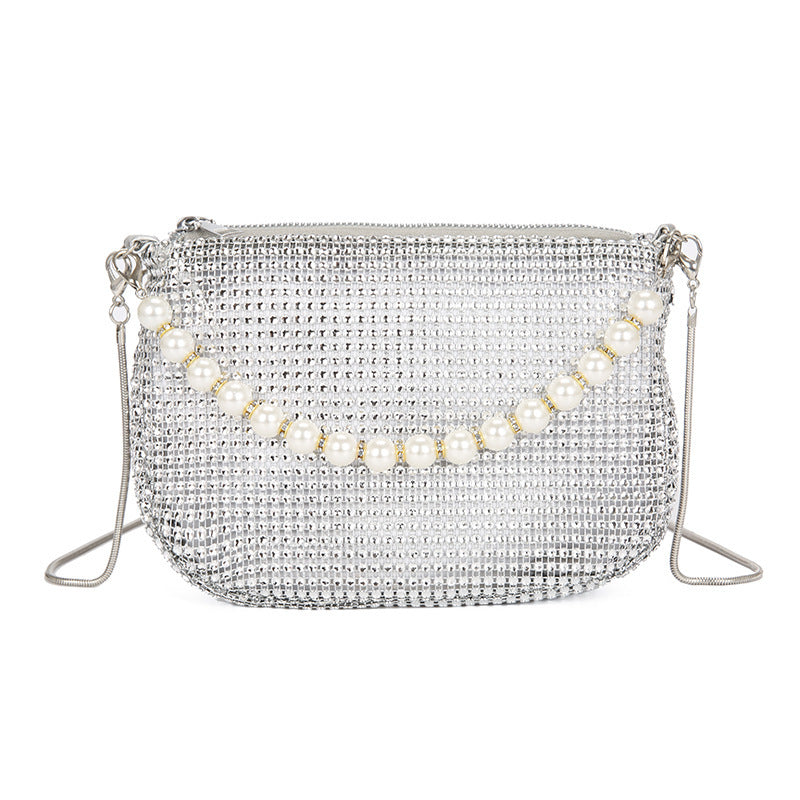 Pearl Special Imitation Diamond Handbag