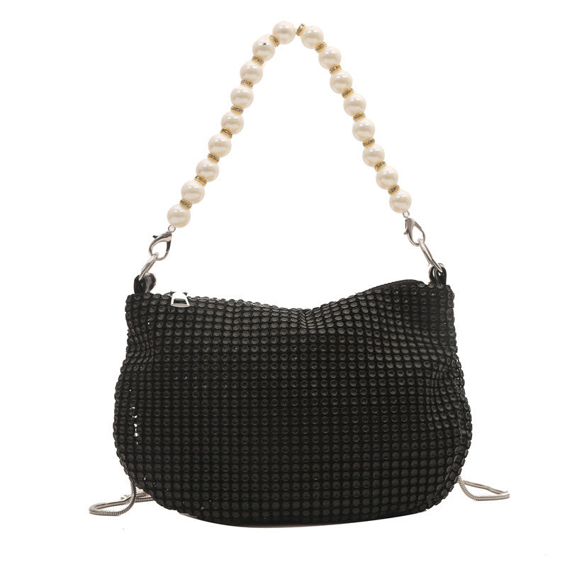 Pearl Special Imitation Diamond Handbag