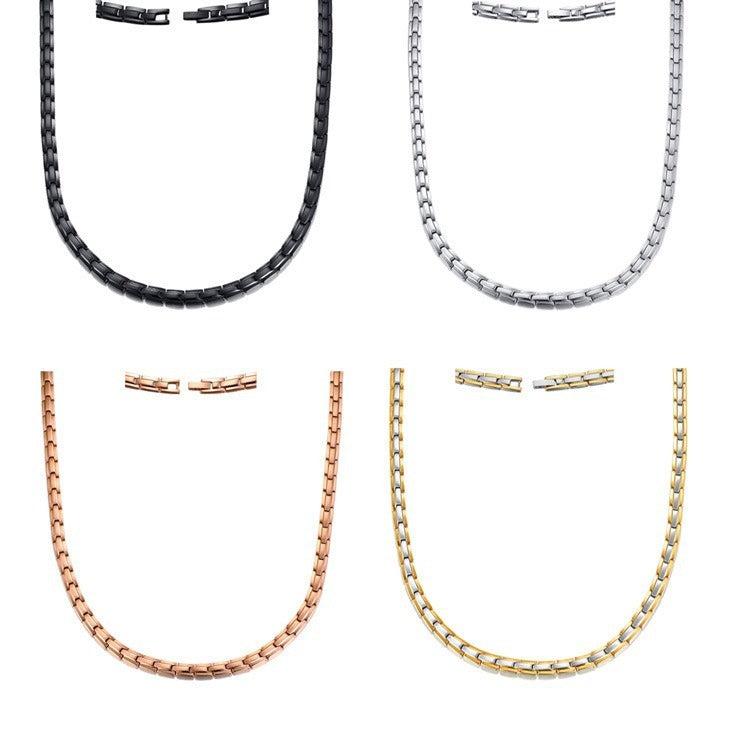Titanium Steel Stainless Steel Magnet Necklace