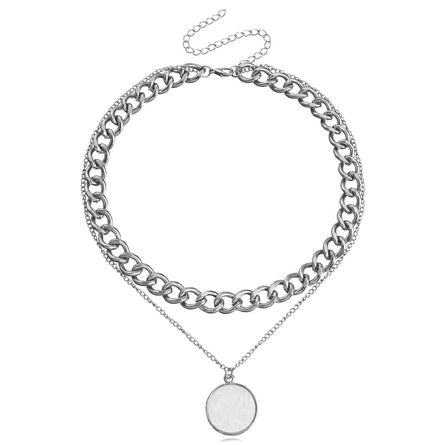 Double Layer White Shell Necklace