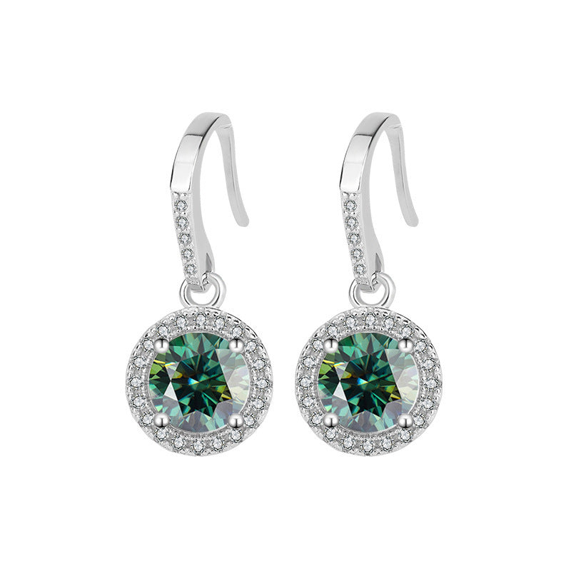 S925 Silver Moissanite Luxury Earrings